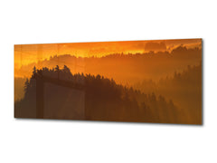 Glass Picture Wall Art – Available in 5 different sizes – Nature Series 01D: Cold foggy morning