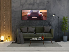 Arte mural con impresión en vidrio: imagen sobre vidrio de 125 x 50 cm (≈ 50” x 20”); Coche 3