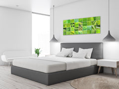 Glass Print Wall Art – Image on Glass 125 x 50 cm (? 50” x 20”) ; Leaf 3