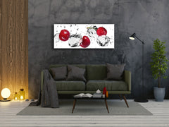 Glass Print Wall Art – Image on Glass 125 x 50 cm (? 50” x 20”) ; Cherries