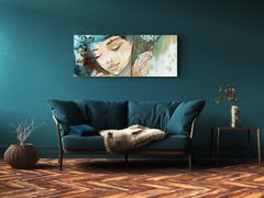 Glass Print Wall Art – Image on Glass 125 x 50 cm (? 50” x 20”) ; Abstract Art. 13