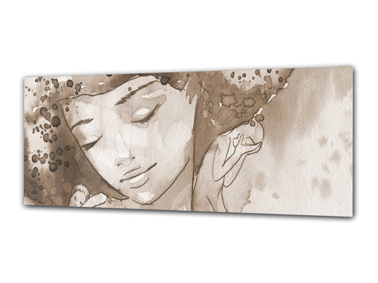 Glass Print Wall Art – Image on Glass 125 x 50 cm (? 50” x 20”) ; Abstract Art. 14