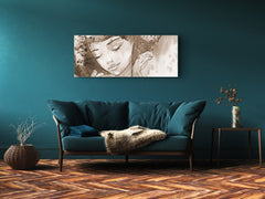 Glasdruck-Wandkunst – Bild auf Glas 125 x 50 cm (≈ 50” x 20”); Abstrakte Kunst. 14