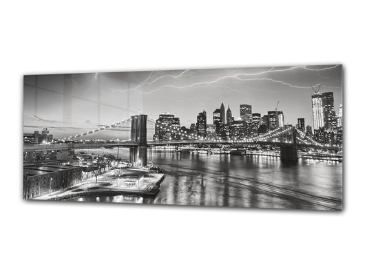 Glass Print Wall Art – Image on Glass 125 x 50 cm (? 50” x 20”) ; Bridge 21