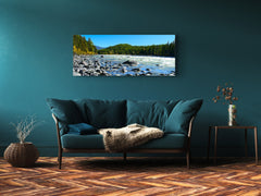 Glass Print Wall Art – Image on Glass 125 x 50 cm (? 50” x 20”) ; Lake 8
