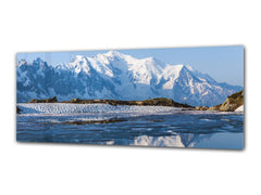 Glass Print Wall Art – Image on Glass 125 x 50 cm (? 50” x 20”) ; Mountains 13