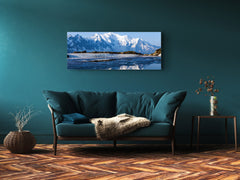 Glass Print Wall Art – Image on Glass 125 x 50 cm (? 50” x 20”) ; Mountains 13