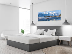 Glass Print Wall Art – Image on Glass 125 x 50 cm (? 50” x 20”) ; Mountains 13