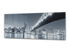 Glass Print Wall Art – Image on Glass 125 x 50 cm (? 50” x 20”) ; Bridge 23