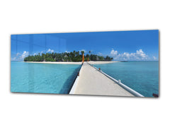 Glass Print Wall Art – Image on Glass 125 x 50 cm (? 50” x 20”) ; Sea 19