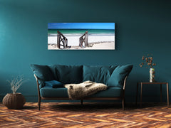 Glass Print Wall Art – Image on Glass 125 x 50 cm (? 50” x 20”) ; Beach 2
