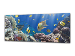 Glass Print Wall Art – Image on Glass 125 x 50 cm (? 50” x 20”) ; Water 4