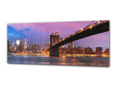 Glass Print Wall Art – Image on Glass 125 x 50 cm (? 50” x 20”) ; Bridge 17