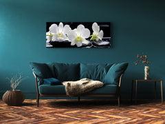 Glass Print Wall Art – Image on Glass 125 x 50 cm (? 50” x 20”) ; Flower 10