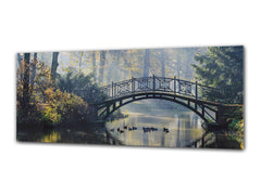 Glass Print Wall Art – Image on Glass 125 x 50 cm (? 50” x 20”) ; River 1