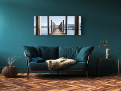 Glass Print Wall Art – Image on Glass 125 x 50 cm (? 50” x 20”) ; Pier 13