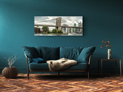 Glass Print Wall Art – Image on Glass 125 x 50 cm (? 50” x 20”) ; Bridge 16