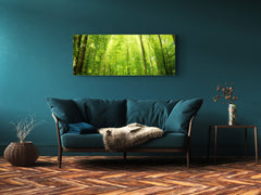 Glass Print Wall Art – Image on Glass 125 x 50 cm (? 50” x 20”) ; Forest 16