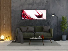 Glass Print Wall Art – Image on Glass 125 x 50 cm (? 50” x 20”) ; Wine