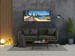 Arte mural con impresión en vidrio: imagen sobre vidrio de 125 x 50 cm (≈ 50” x 20”); Naturaleza