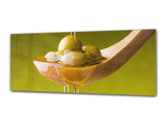 Glass Print Wall Art – Image on Glass 125 x 50 cm (? 50” x 20”) ; Olives 2