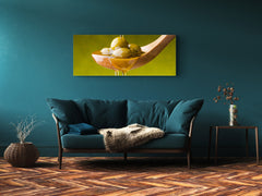 Glass Print Wall Art – Image on Glass 125 x 50 cm (? 50” x 20”) ; Olives 2