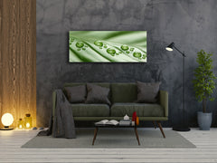 Glass Print Wall Art – Image on Glass 125 x 50 cm (? 50” x 20”) ; Leaf 1
