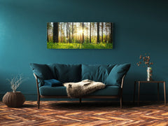 Glass Print Wall Art – Image on Glass 125 x 50 cm (? 50” x 20”) ; Forest 6