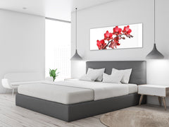 Glass Print Wall Art – Image on Glass 125 x 50 cm (? 50” x 20”) ; Orchid 3