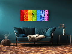 Glass Print Wall Art – Image on Glass 125 x 50 cm (? 50” x 20”) ; Flower 18
