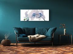 Glass Print Wall Art – Image on Glass 125 x 50 cm (? 50” x 20”) ; Orchid 10