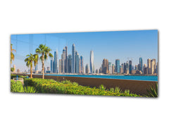 Glass Print Wall Art – Image on Glass 125 x 50 cm (? 50” x 20”) ; City 23
