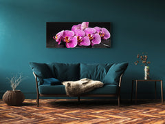 Glass Print Wall Art – Image on Glass 125 x 50 cm (? 50” x 20”) ; Orchid 7