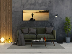 Glass Print Wall Art – Image on Glass 125 x 50 cm (? 50” x 20”) ; Lake 12