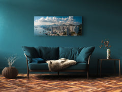 Beautiful Quality Glass Print Picture – Available in 5 different sizes – Cities Series 04: Panoramic view of Hong Kong City