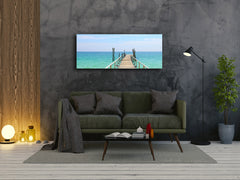 Glass Print Wall Art – Image on Glass 125 x 50 cm (? 50” x 20”) ; Pier 14