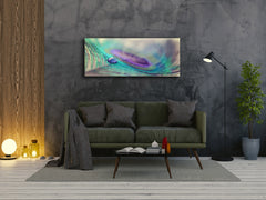 Glass Print Wall Art – Image on Glass 125 x 50 cm (? 50” x 20”) ; Abstract Art. 18