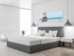 Glass Print Wall Art – Image on Glass 125 x 50 cm (? 50” x 20”) ; Stones