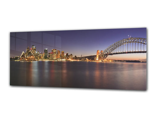 Glass Print Wall Art – Image on Glass 125 x 50 cm (? 50” x 20”) ; Bridge 24
