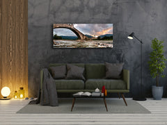 Glass Print Wall Art – Image on Glass 125 x 50 cm (? 50” x 20”) ; Old Bridge