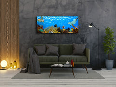 Glass Print Wall Art – Image on Glass 125 x 50 cm (? 50” x 20”) ; Water 2