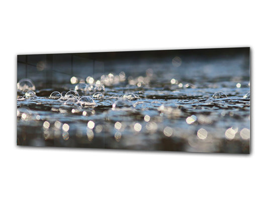 Glass Print Wall Art – Image on Glass 125 x 50 cm (? 50” x 20”) ; Water 8