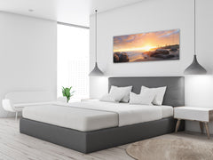Glass Print Wall Art – Image on Glass 125 x 50 cm (? 50” x 20”) ; Sunset 13