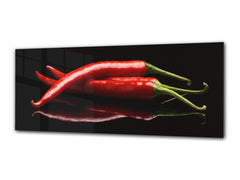 Glass Print Wall Art – Image on Glass 125 x 50 cm (? 50” x 20”) ; Pepper