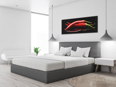 Glass Print Wall Art – Image on Glass 125 x 50 cm (? 50” x 20”) ; Pepper