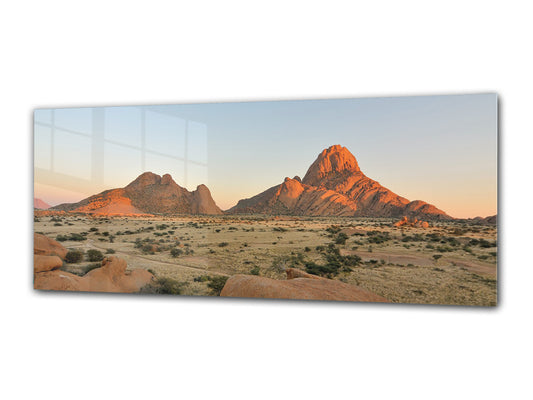Glass Print Wall Art – Image on Glass 125 x 50 cm (? 50” x 20”) ; Mountains 21