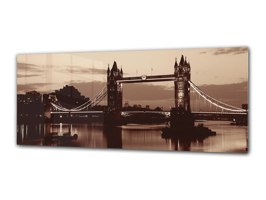 Glass Print Wall Art – Image on Glass 125 x 50 cm (? 50” x 20”) ; Bridge 25