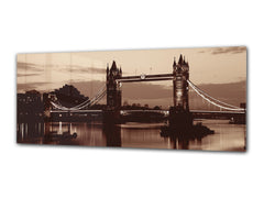 Glass Print Wall Art – Image on Glass 125 x 50 cm (? 50” x 20”) ; Bridge 25