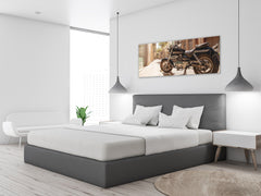 Glass Print Wall Art – Image on Glass 125 x 50 cm (? 50” x 20”) ; Motorcycle 2