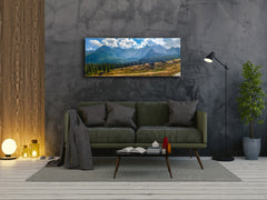 Glass Print Wall Art – Image on Glass 125 x 50 cm (? 50” x 20”) ; Mountains 12